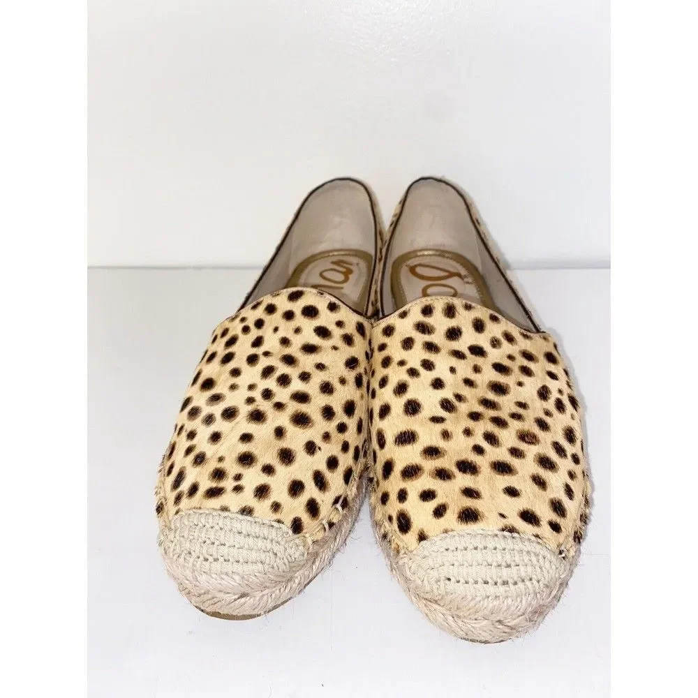 Sam Edelman Cheetah Print Flats Espadrilles Size 7.5